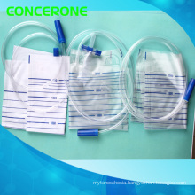 Disposable Medical Urine Drainage Bag with Cross Valve